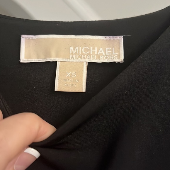 NEW Fringe Black Elegant Shirt Michael by Michael Kors XS - Picture 2 of 3